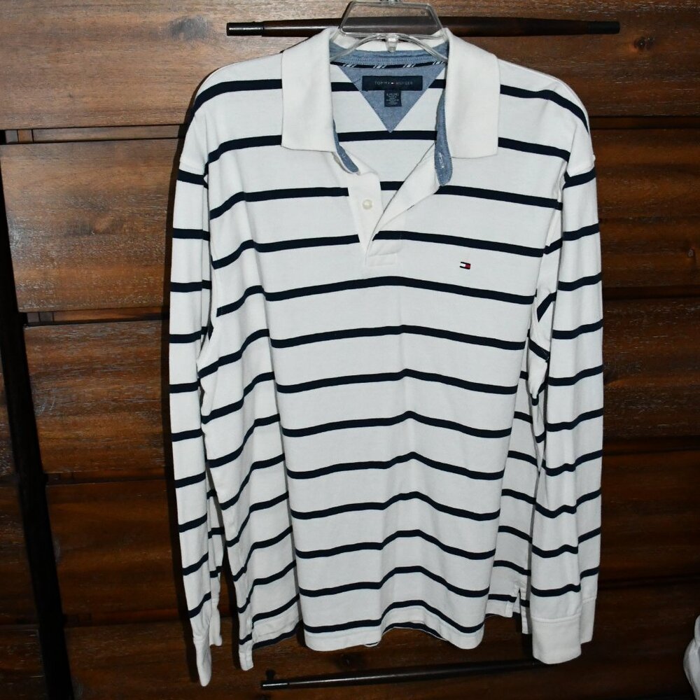 Tommy Hilfiger Men's Long Sleeve Polo Shirt XL